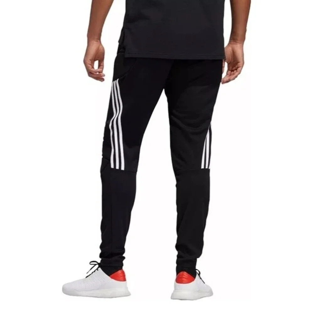 Adidas Black & White Men's Padded Aeroready Goal Sport Athletic Pants S